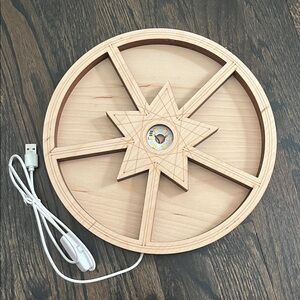 Wooden Star Celestial LED Display Tray - Natural Wood